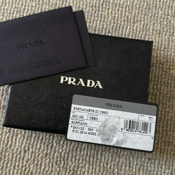Prada Saffiano card holder